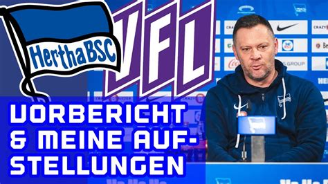 aufstellungen: teilnehmer: hertha bsc gegen vfl osnabrück|Live Kommentar 